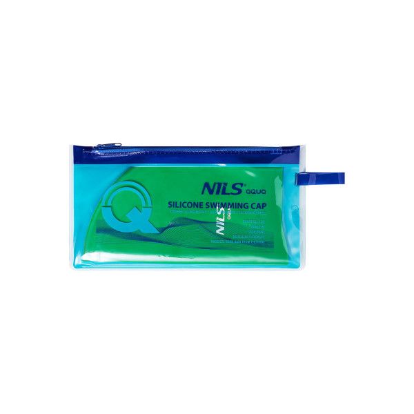 Czepek silikonowy Nils Aqua NQC JEDNOKOLOROWY GR02, zielony