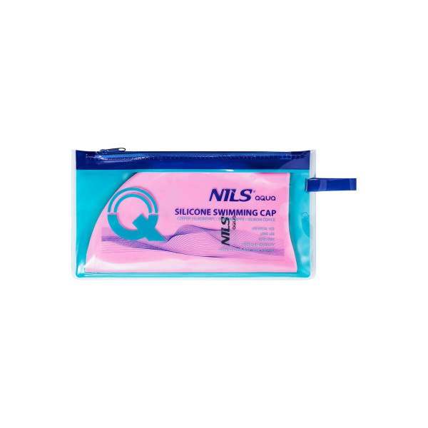 Czepek silikonowy Nils Aqua NQC JEDNOKOLOROWY PK02, jasnoróżowy