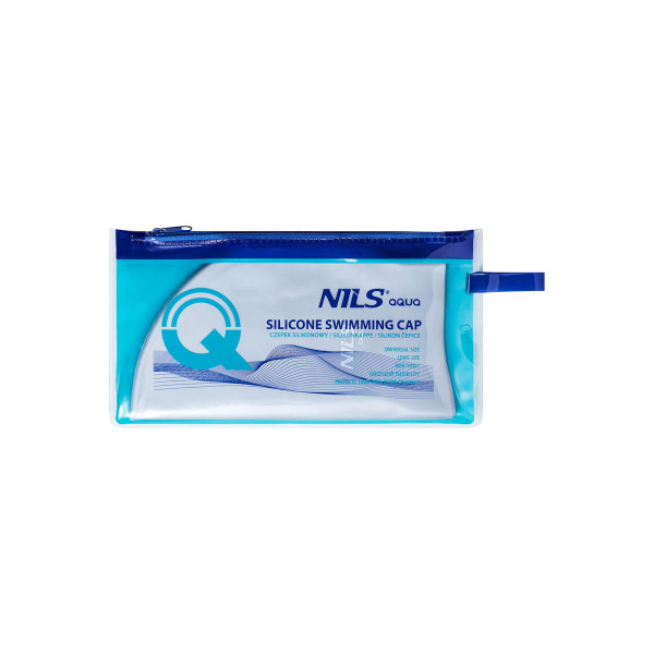 Czepek silikonowy Nils Aqua NQC SL01, jednokolorowy, szary