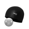 Czarny czepek silikonowy Nils Aqua NQC BK01, jednokolorowy