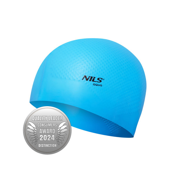 Czeprek silikonowy Dots Nils Aqua NQC, jednokolorowy jasnoniebieski