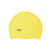 Czepek silikonowy Nils Aqua NQC, jednokolorowy żółty, dots