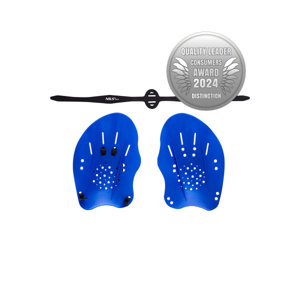 Wiosełka pływackie na ręce Nils Aqua NQAP10, niebieski