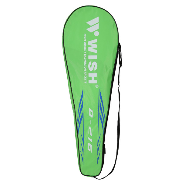 Rakiety do badmintona SteelTec 216K, zestaw + lotki 3szt Wish