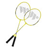 Zestaw rakiet do badmintona żółty Alumtec 4466, Wish, 2szt + lotki 3szt + siatka + linie Wish