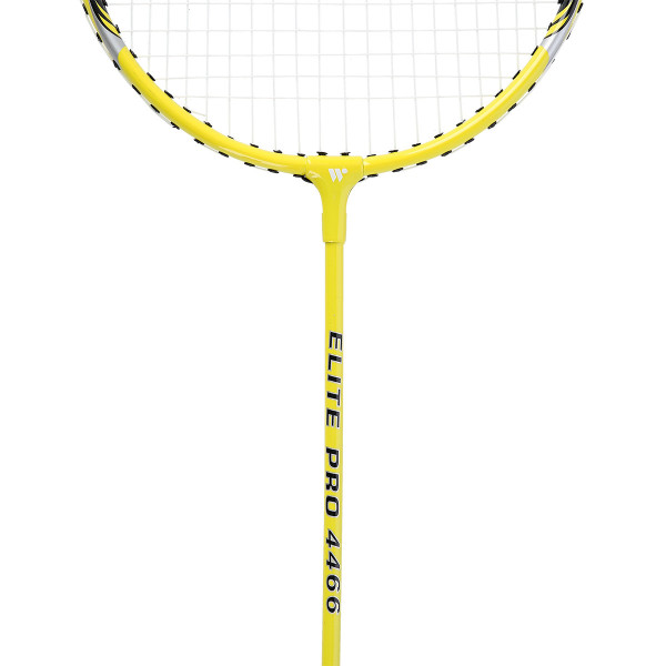 Zestaw rakiet do badmintona żółty Alumtec 4466, Wish, 2szt + lotki 3szt + siatka + linie Wish