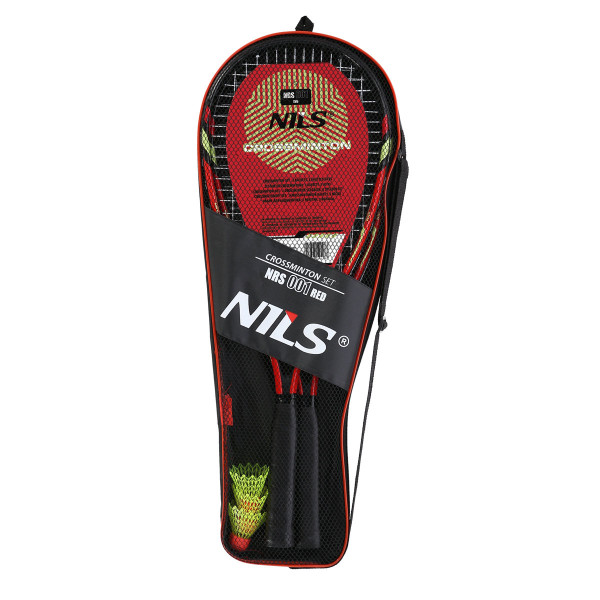 Zestaw do crossmintona 2 rakiety + lotki + pokrowiec czerwony Nils NRS001