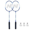 Zestaw do badmintona aluminium Nils NRZ2052, 2 rakiety + 3 lotki + pokrowiec