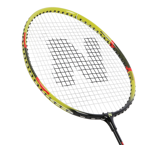 Zestaw aluminiowych rakiet do badmintona + lotki z piórem 3szt + pokrowiec Nils NRZ204-1