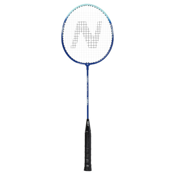 Zestaw aluminiowych rakiet do badmintona + 3 lotki + pokrowiec 1/2 Nils NRZ210