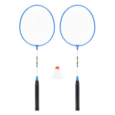 Zestaw rakiet niebieski do badmintona + lotka Nils NRZ001, NILS