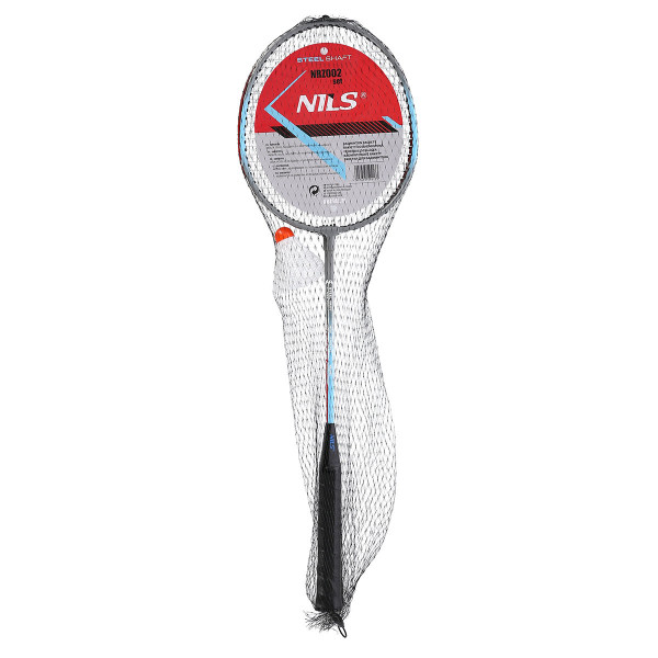 Zestaw do badmintona 2 rakiety + lotka Nils NRZ002, Steel