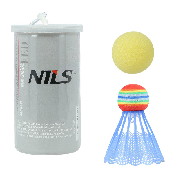 Lotka nylon LED Nils NBL6092 z piłką