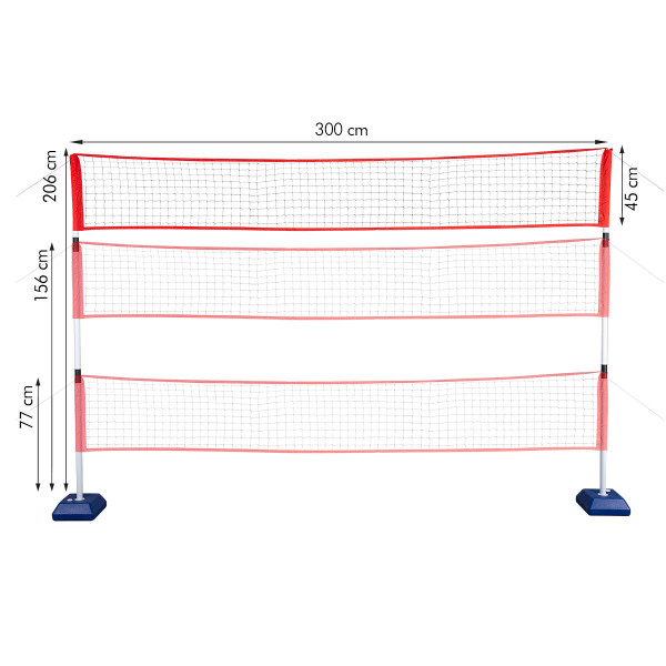 Siatka multifunkcyjna 3w1 Nils NT0300, pokrowiec pełny