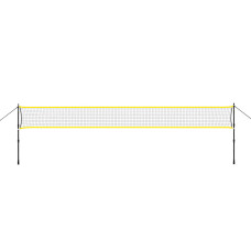 Siatka do badmintona Nils NT310, słupki teleskopowe 600x60cm, pokrowiec pełny