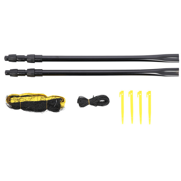 Siatka do badmintona Nils NT310, słupki teleskopowe 600x60cm, pokrowiec pełny