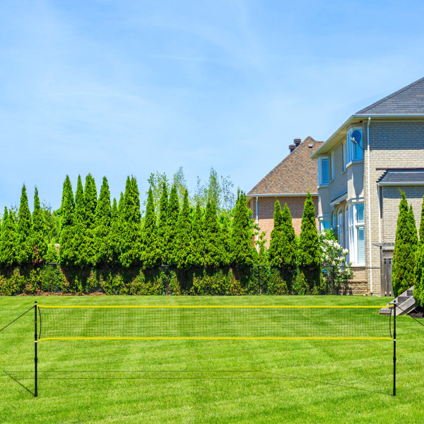 Siatka do badmintona Nils NT310, słupki teleskopowe 600x60cm, pokrowiec pełny