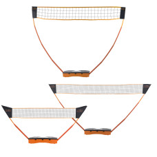 Zestaw 3w1 siatka do badm. + tenis ziemny + siatkówka + walizka Nils ZSB3