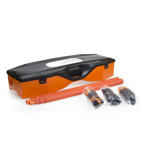 Zestaw 3w1 siatka do badm. + tenis ziemny + siatkówka + walizka Nils ZSB3