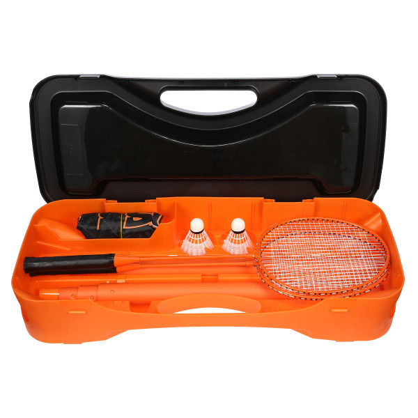Zestaw do badmintona 2 rakiety + 2 lotki + siatka + walizka Nils ZSB1