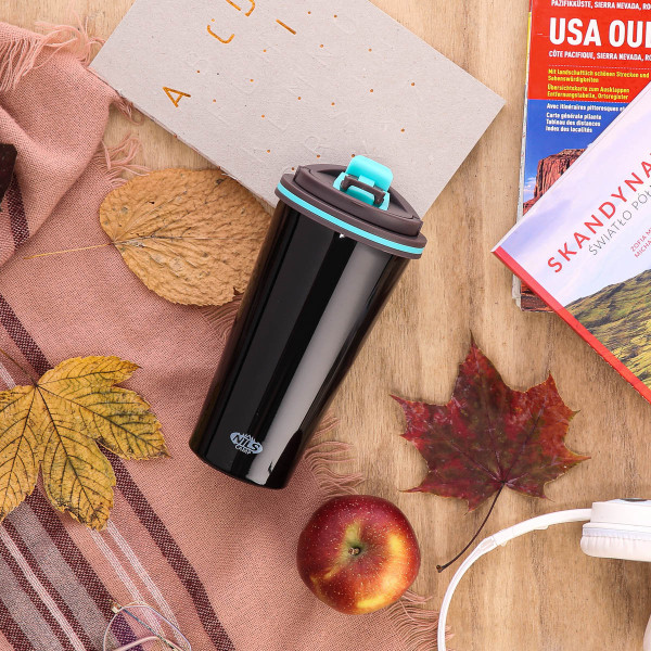 Kubek termiczny czarny Nils NCB18, Nils Camp