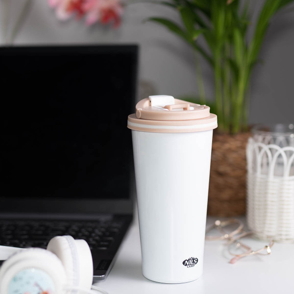 Kubek termiczny Nils CAMP NCB18, biały