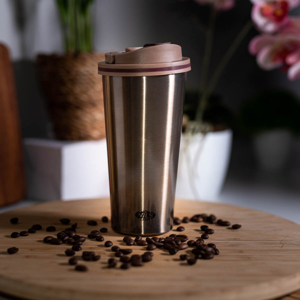 Kubek termiczny brązowy Nils NCB18, Camp