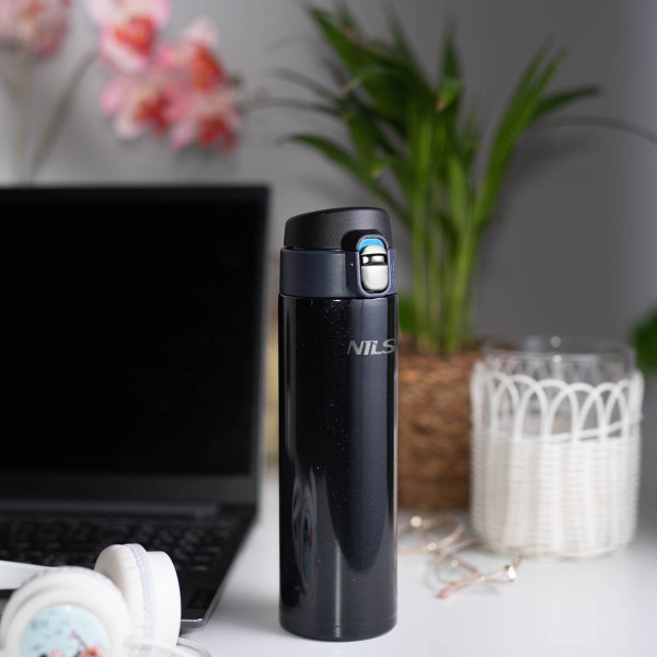 Kubek termiczny czarny Nils NCB28