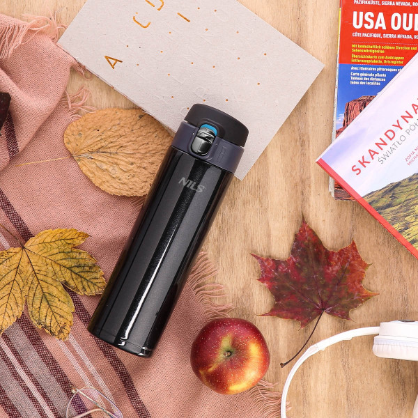 Kubek termiczny czarny Nils NCB28