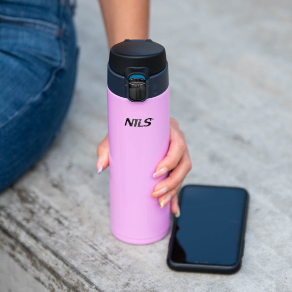 Kubek termiczny różowy Nils NCB28