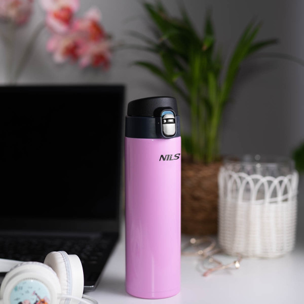 Kubek termiczny różowy Nils NCB28