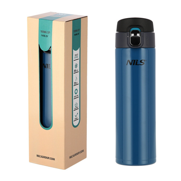 Kubek termiczny niebieski Nils NCB28