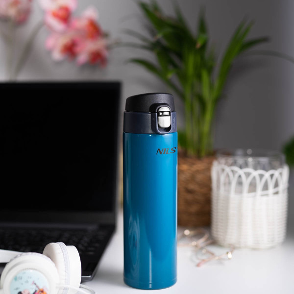 Kubek termiczny niebieski Nils NCB28