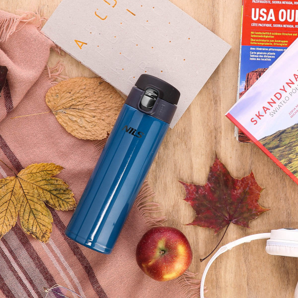 Kubek termiczny niebieski Nils NCB28