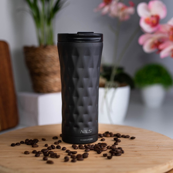 Kubek termiczny czarny Nils NCB44