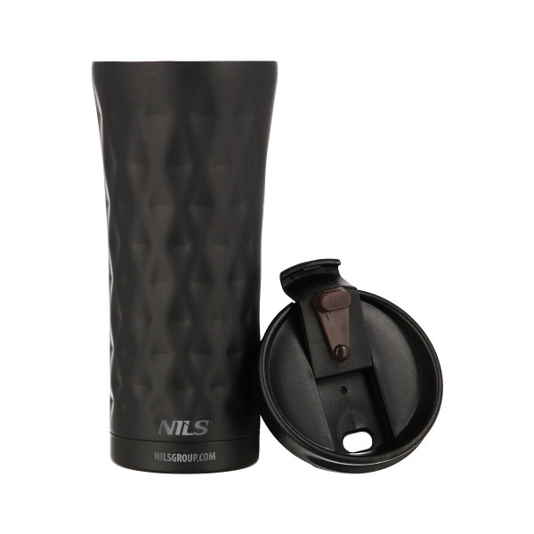 Kubek termiczny czarny Nils NCB44