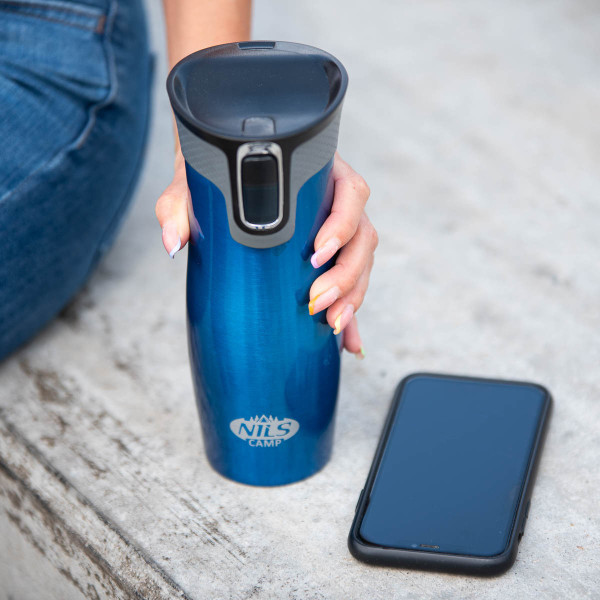 Kubek termiczny niebieski Nils NCC03, Camp