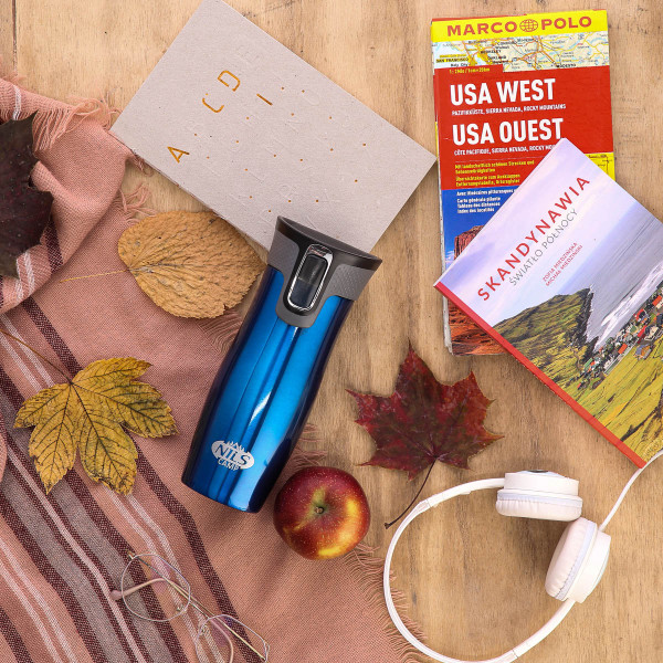 Kubek termiczny niebieski Nils NCC03, Camp