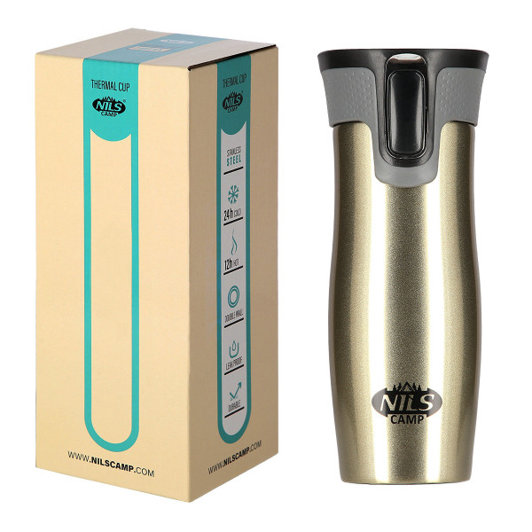 Kubek termiczny złoty Nils NCC03, Nils Camp