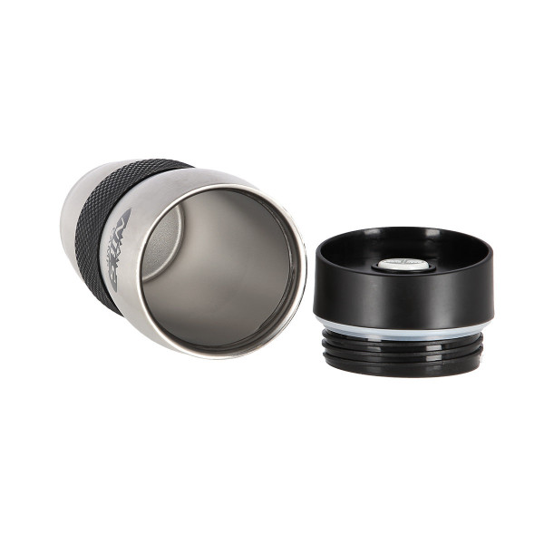 Kubek termiczny Nils Camp NCC05, czarno-srebrny