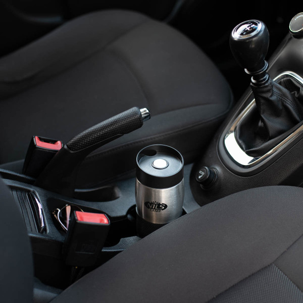 Kubek termiczny Nils Camp NCC05, czarno-srebrny