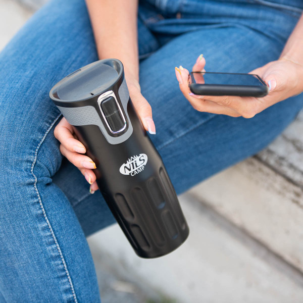 Kubek termiczny czarny Nils Camp NCC06