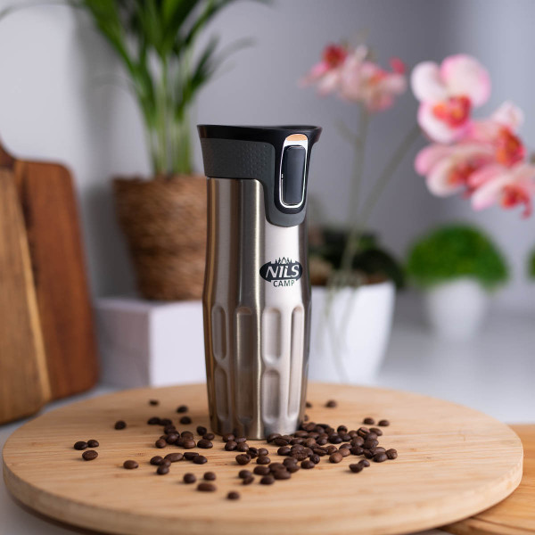 Kubek termiczny srebrny Nils NCC06, Nils Camp