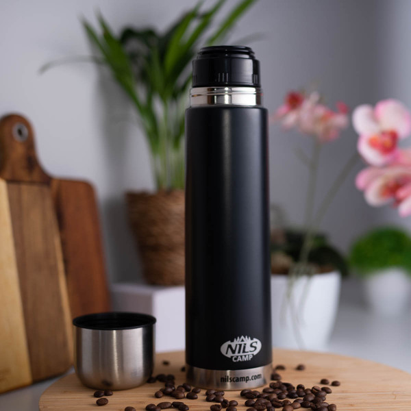 Termos termiczny czarny Nils NCC07, Camp