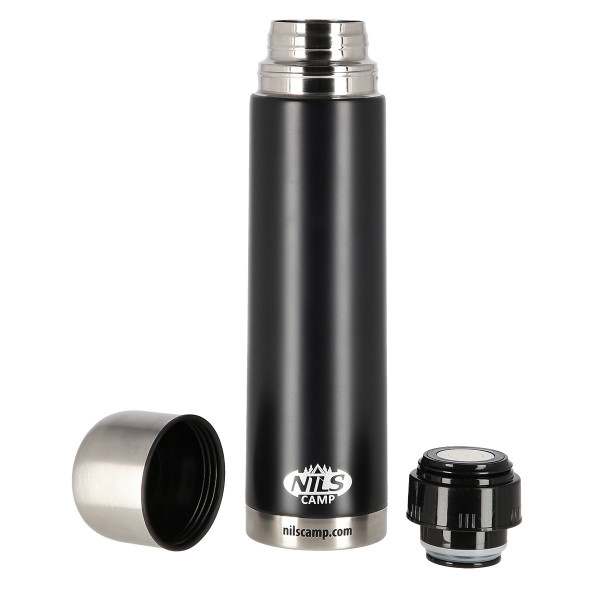 Termos termiczny czarny Nils NCC07, Camp