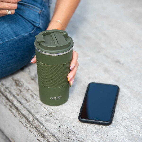 Kubek termiczny Nils NCC09, zielony