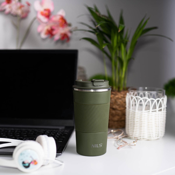 Kubek termiczny Nils NCC09, zielony