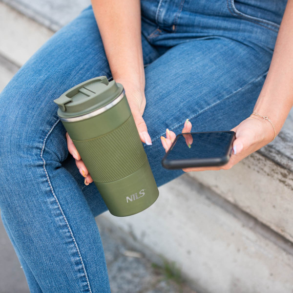 Kubek termiczny Nils NCC09, zielony