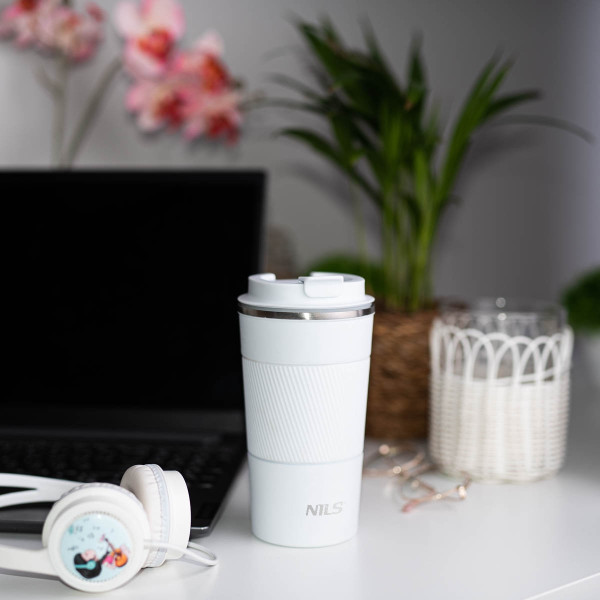 Kubek termiczny biały Nils NCC09