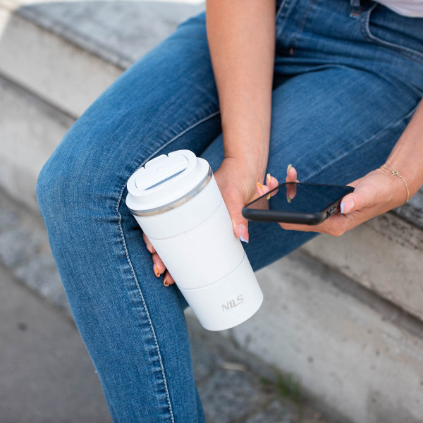 Kubek termiczny biały Nils NCC09